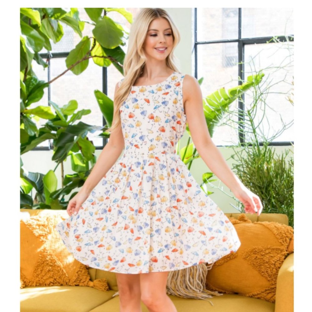 NWT Umbrellas and Spring Time Dress